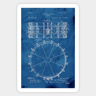 Blueprint Drum Patent Sticker